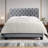 Winston Porter Fabric Upholstered Bed Frame with Adjustable Headboard-1021784459-1021784454