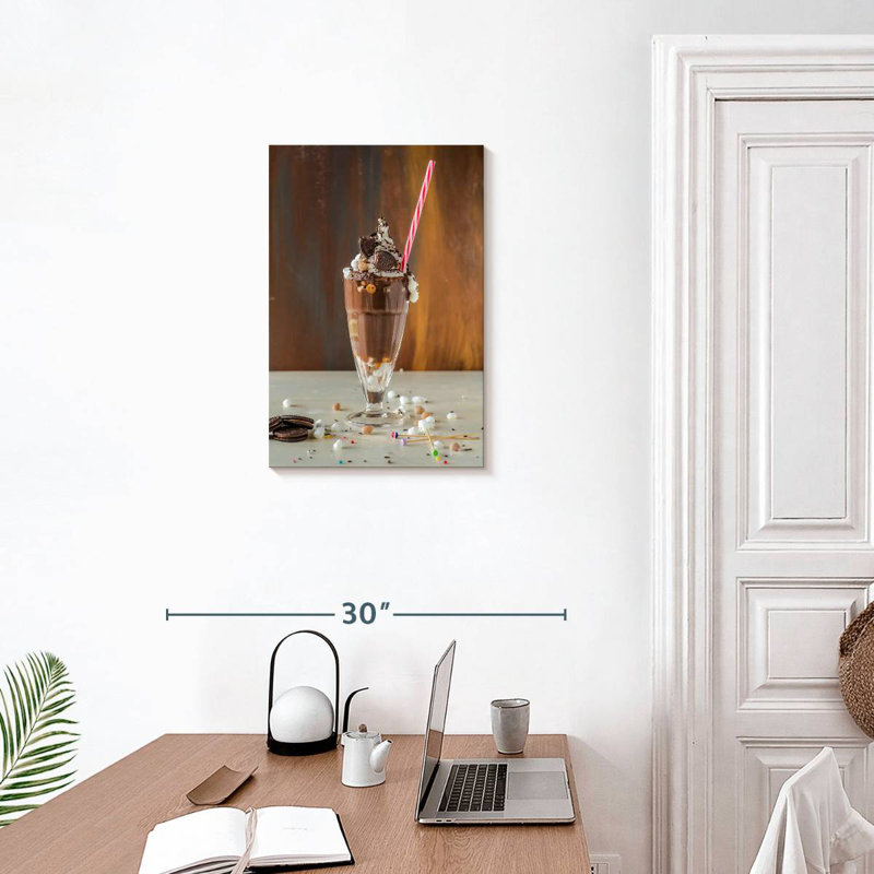 Yarlin Chocolate Cookie Milkshake, 24" H x 16" W