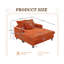 Chaise longue rembourrée 50 po-404283258