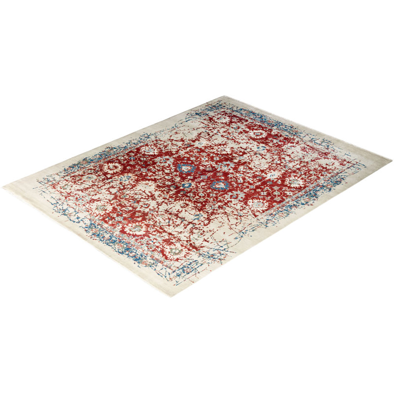Overdyed One-of-a-Kind 8'1" x 10'4" Hand Knotted Area Rug