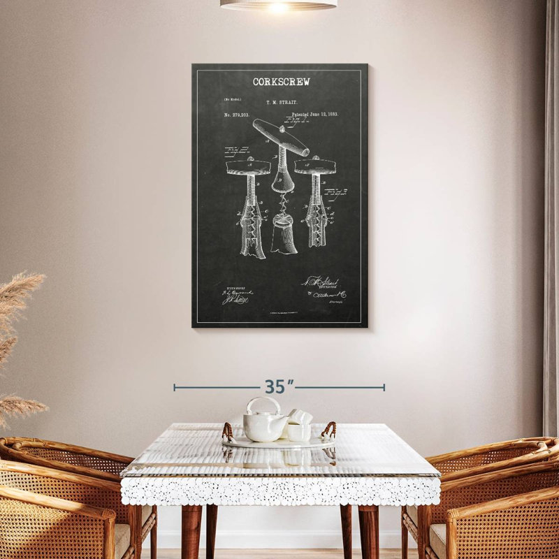 Cork Extractor Ladarrin BW, 45" H x 30" W