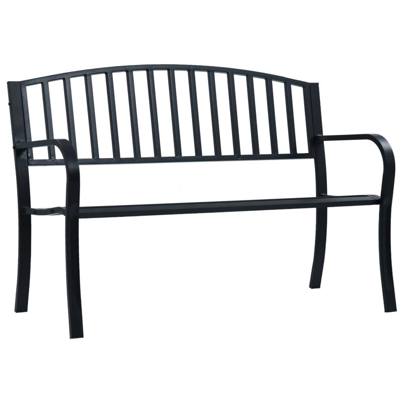 Banc de jardin Huseman, Noir