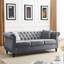 Canapé 3 places + canapé 3 places Velours gris (W834S00062)