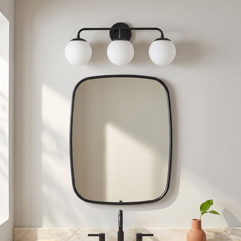 Kobie 3 - Light Dimmable Vanity Light, Black