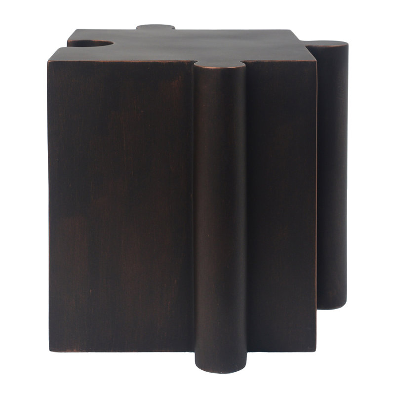 Puzzle Art Side Table(Only Including Table), Copper