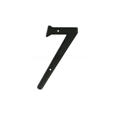 Deltana RNZ4-7 4" Numbers Zinc Die-Cast, Black