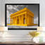 Reproduction d'art mural jaune et gris Lincoln Monument-15456614-15456619
