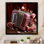 «Music Accordion Amore Romantic Rose», reproduction sur toile