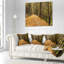 Dense Autumn Forest Woods - Coussin imprimé forêt-29895244-29895247
