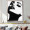 Monochromeblack Monochrome Glam Muse II - Tableau encadré de femme à la mode