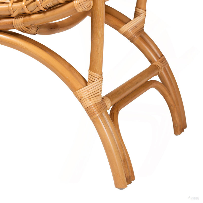 Fauteuil bohémien en rotin naturel