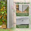 Norene Mini Greenhouse with 4 Wire Shelves 100 x 80 x 150cm White