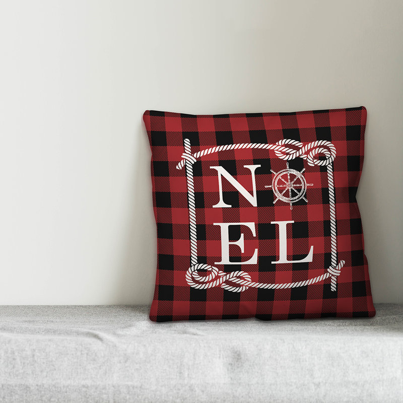 Plaid Throw Pillow, 20" x 20"