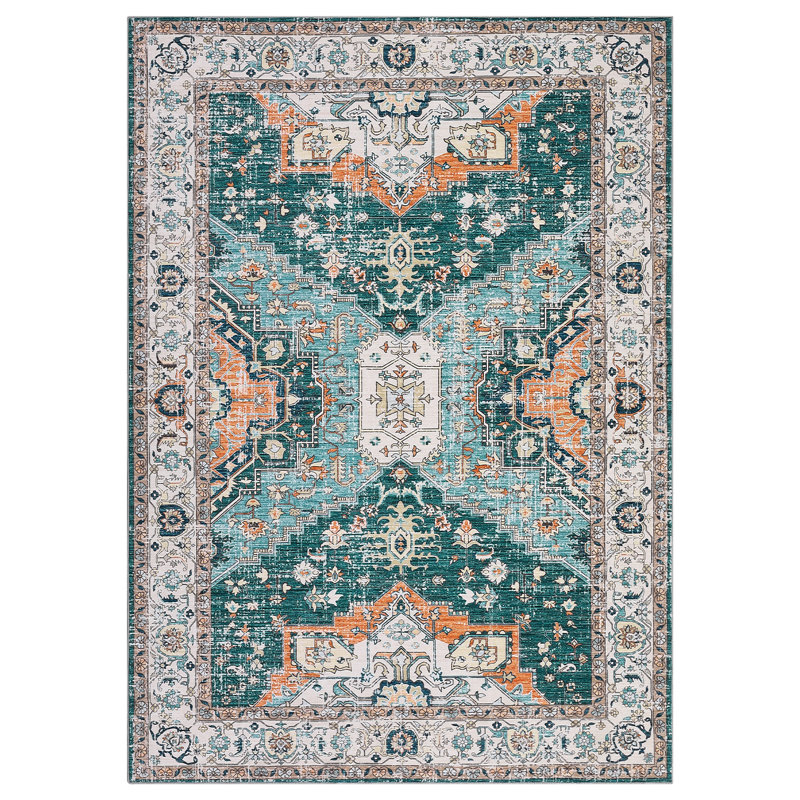 Frethi Washable Indoor Rug, Rectangle 5' x 7'
