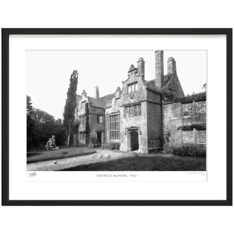 Trerice Manor, 1912 by Francis Frith - Single Picture Frame Print, 28cm H x 36cm W x 2.3cm D