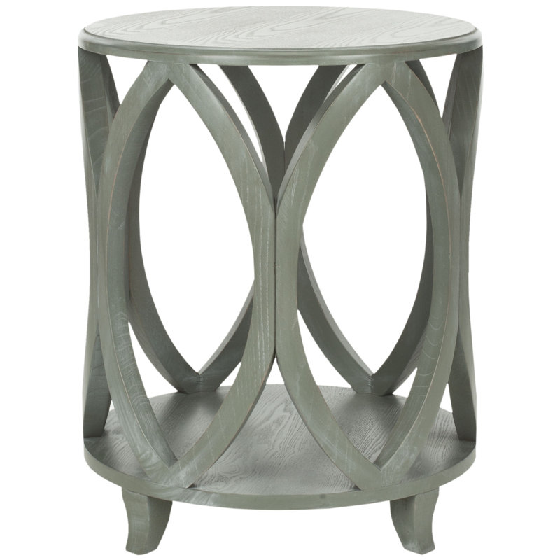 Hannum Solid Wood End Table, Ash Grey