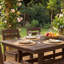Ensemble repas d'extérieur 7 pièces en PEHD | 1 table + 6 chaises | Résistant aux intempéries, stable aux rayons UV et écologique-983341741