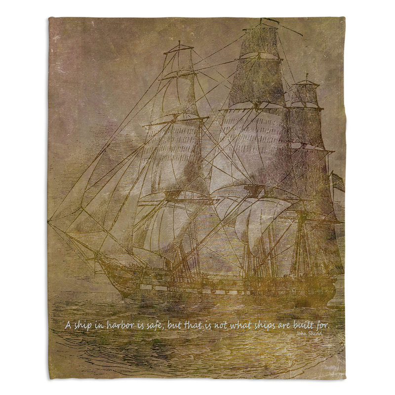  Couverture douce en sherpa, 51 po x 60 po, Brun