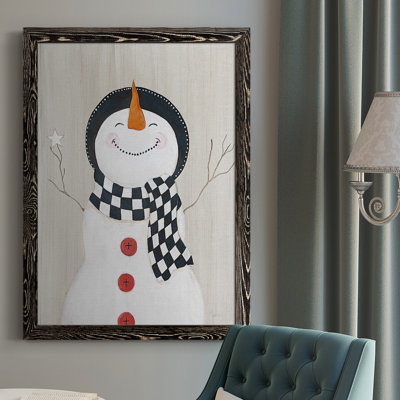 «Hadari Festive Snowman II», reproduction d'art sur toile