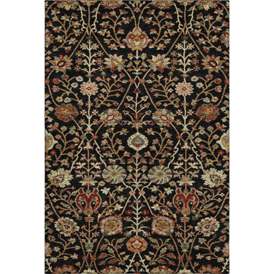 Premium Machine Washable Dahl AMF1085 Floral Rug