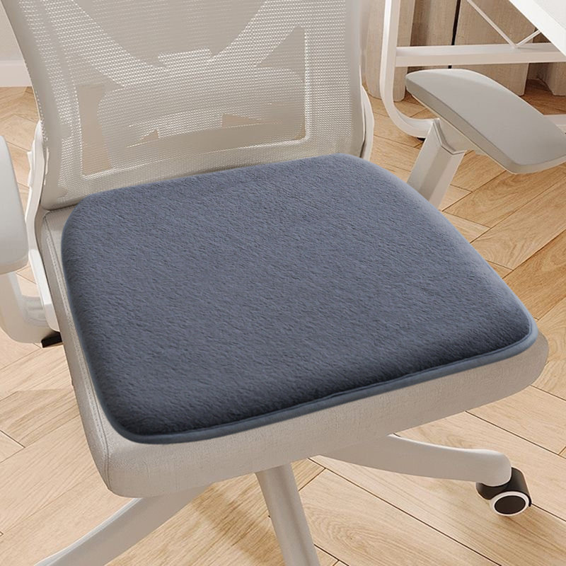 Seat Cushion Chair Cushions Thicken Soft Student Seat Pad Winter Warm Office Chair Sit Mat Non Slip Stool Cushions, Dark Gray