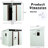 6Ft X 5Ft White Outdoor Metal Shed With Foundation, Galvanized Iron Build, Protected Panels, Sliding Door & Padlock, Transparent Endurance Plate, Uncomplicated Assembly - White, Frame Steel Doors-123403655-123403660