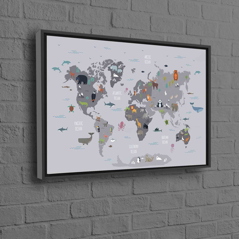 Print on Canvas, 20 cm H x 30 cm W, Black Floater Framed