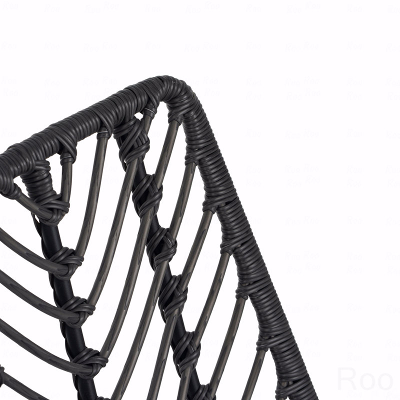 Ensemble de 2 chaises d'extérieur avec 2 coussins gris