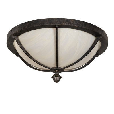 Plafonnier encastré 3 lumières 14,5 po Pastoria