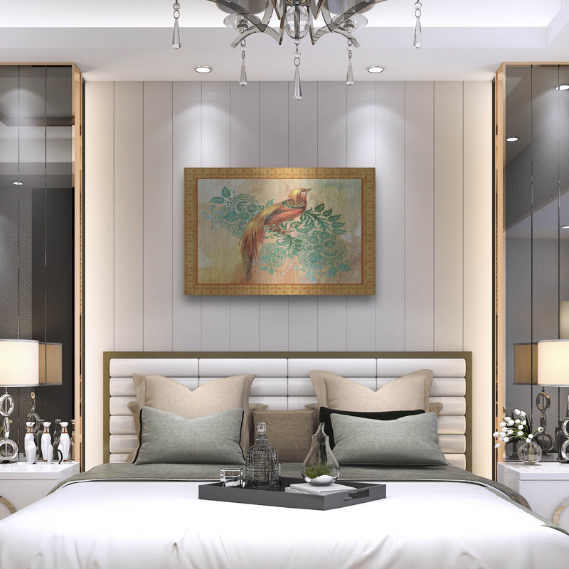 «Exotic Birds B» par Jean Plout, art mural en métal, 36 po x 24 po, 36 po x 24 po