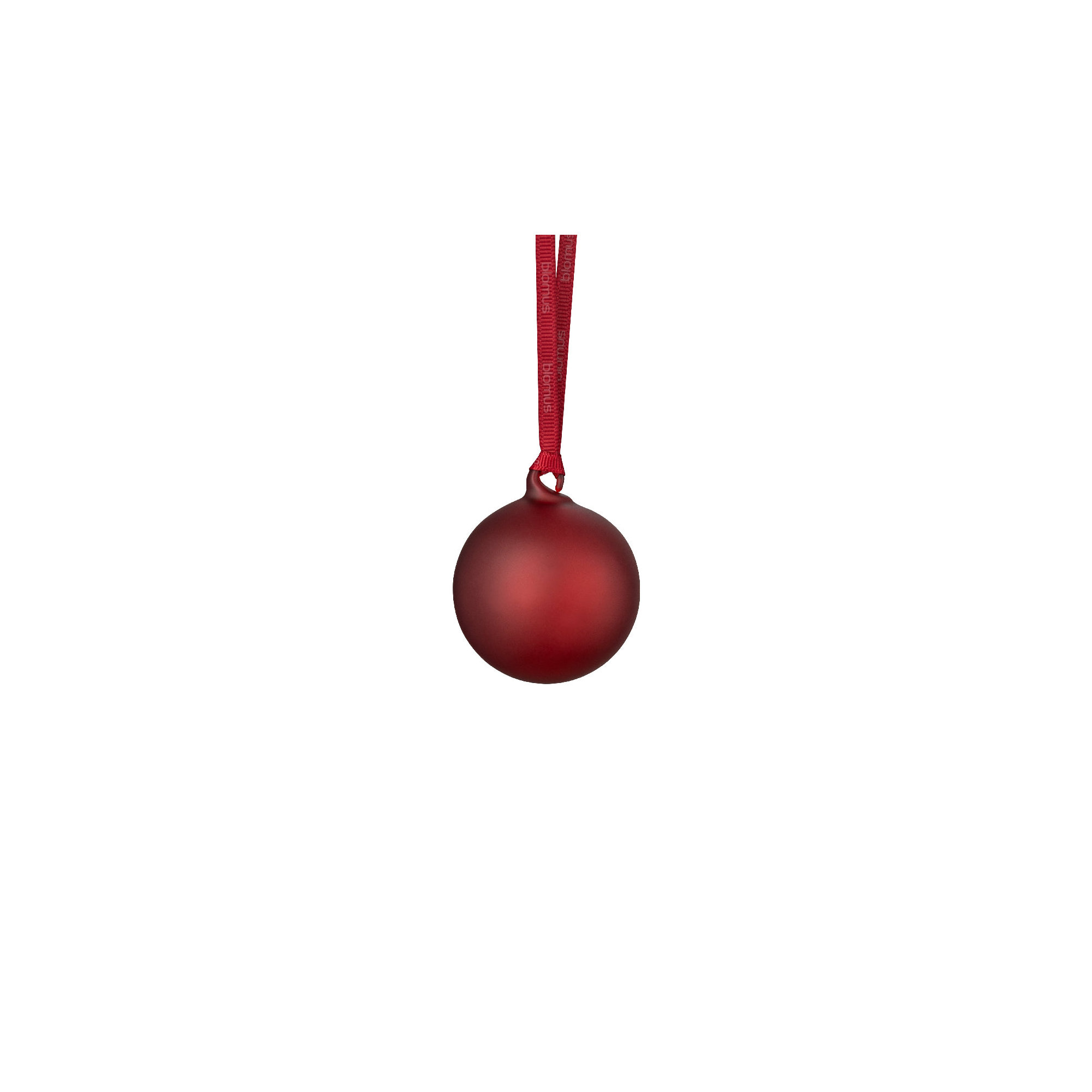 JUHLA Matte Glass Ornament, Burgundy