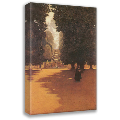 «Villa Torlonia, Rome» par Maxfield Parrish, toile tendue avec châssis