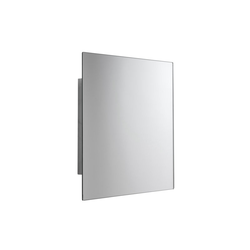 Fife 450mm W 450mm H Surface Frameless Medicine Cabinet Mirror 1 Fixed
