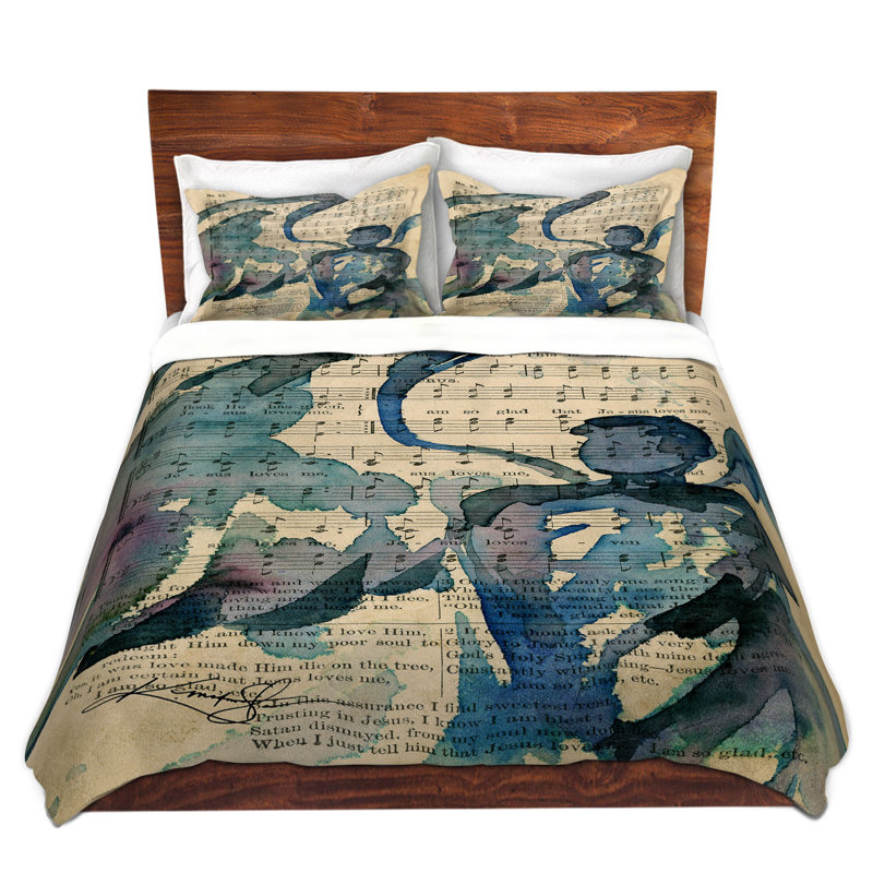 Ensemble de housse de couette call all anges vl, 1 housse simple + 1 taie standard