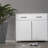 Two Door Side Table-White