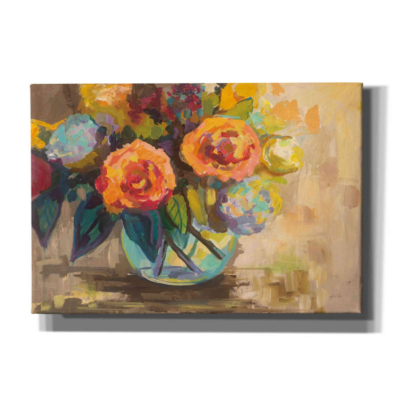 «The Couple» par Jeanette Vertentes, art mural sur toile, H 18 po x l 26 po x P 0,75 po