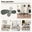 Walnut Wood Grain 360° Rotatable Coffee Table - Oak Veneer Top With Waterproof Wear-resistant Pu Paint, Sturdy Cocktail Table For Living Room & Bedroom-598514532-598514533