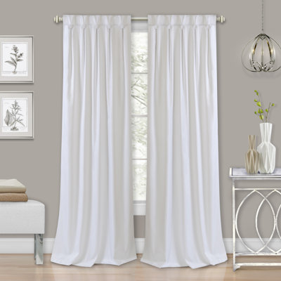 Grant Back Tab Button Pleated Blackout Panel  34x63