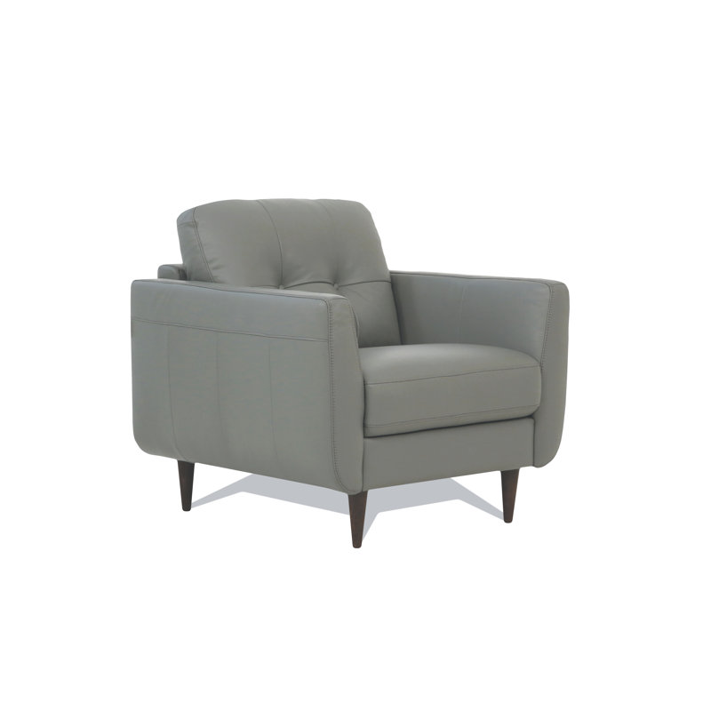 Chaise en cuir pesto Radwan (assemblée)