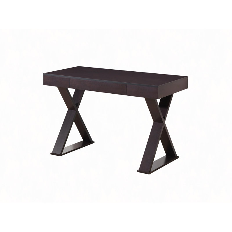 Bureau d'écriture tendance avec tiroir, espresso