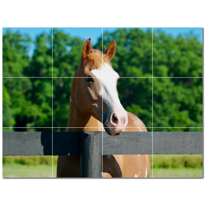 Murale décorative en céramique 4,25 po x 4,25 po