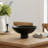 Allyce Mango wood footed bowl, Walnut Finish-1354722257
