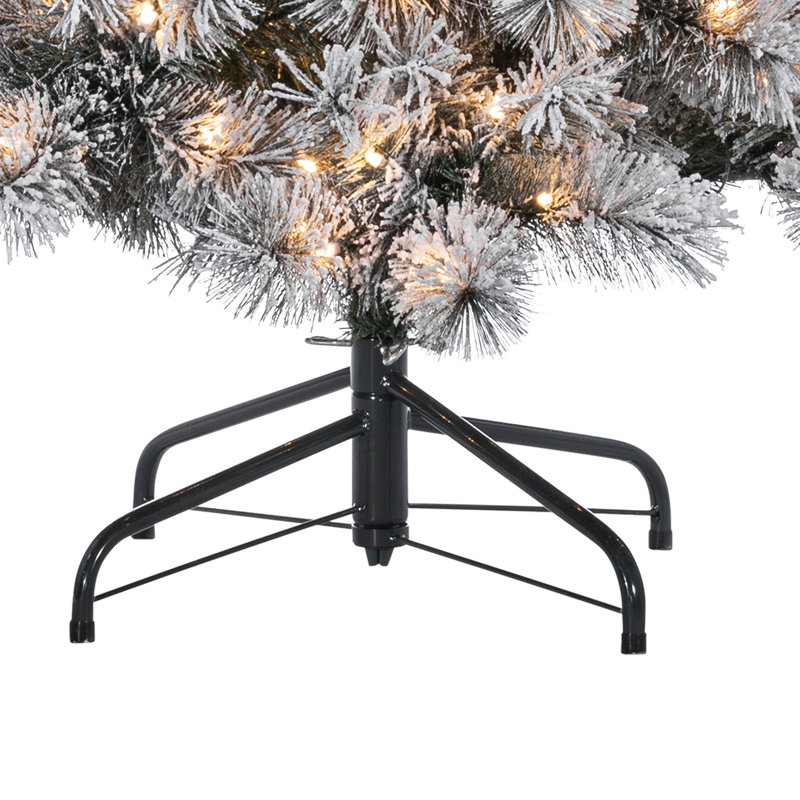 Lighted Artificial Pine Christmas Tree, 7.5'