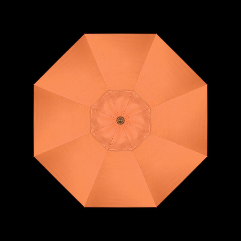 Parasol de marché octogonal 7,5 'x 7,5' Manon, Toile Sunbrella® tangerine
