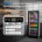 8.5 Cu.Ft Commercial Upright Beverage Display Refrigerator In Black With Glass Door