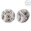 Nicola Spring - Round Ceramic Cabinet Knobs - White Rose