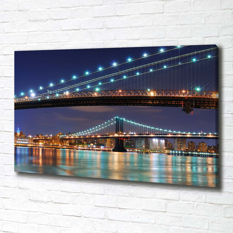 Manhattan New York - Wrapped Canvas Print