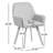 Rayshawn 22.83" W Linen Swivel Dining Chair-503307360