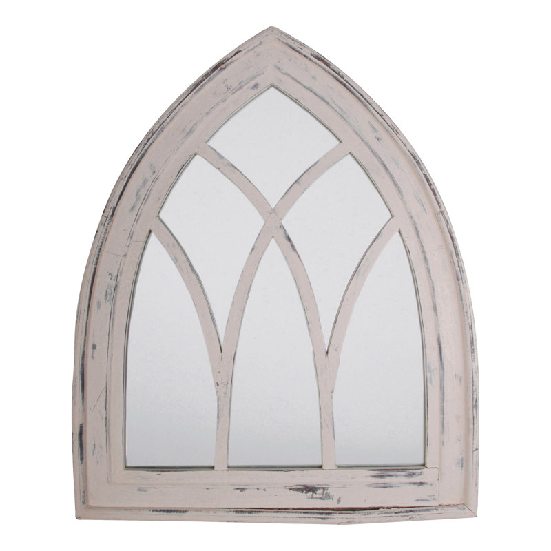 Bridport Triangle Mirror, White