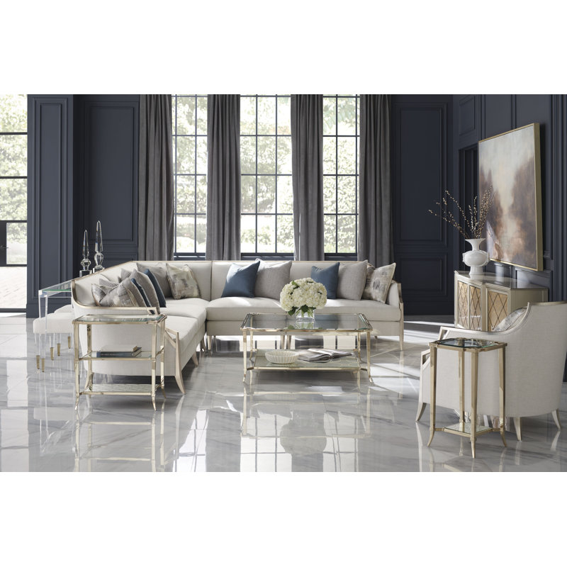 Glass Top End Table